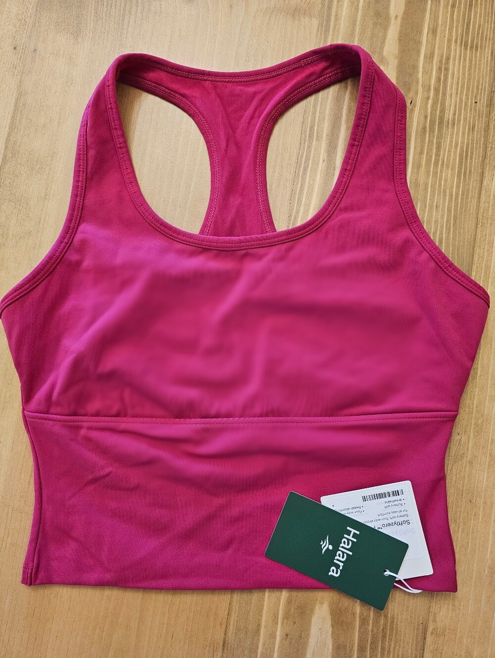 HALARA SoftlyZero Plush U Neck Racerback Cut Out Cropped Yoga Tank Top